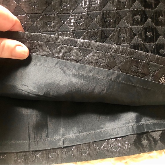 J. Crew Black Metallic Jacquard Miniskirt - Picture 6 of 9